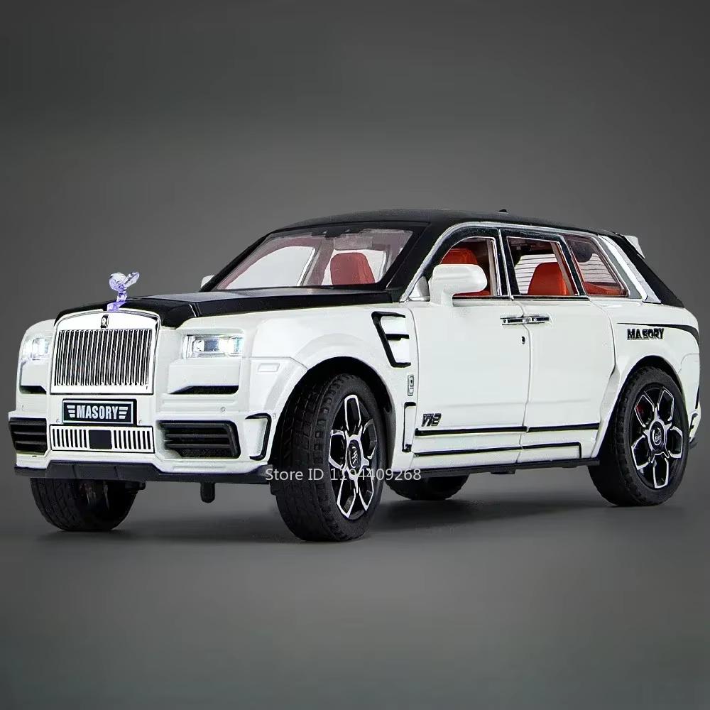 Scale 1:24 Spectre Cullinan Sports Car Model Toy Metal Diecast Music Light Wheel Steering Models Toys for Children's Gifts