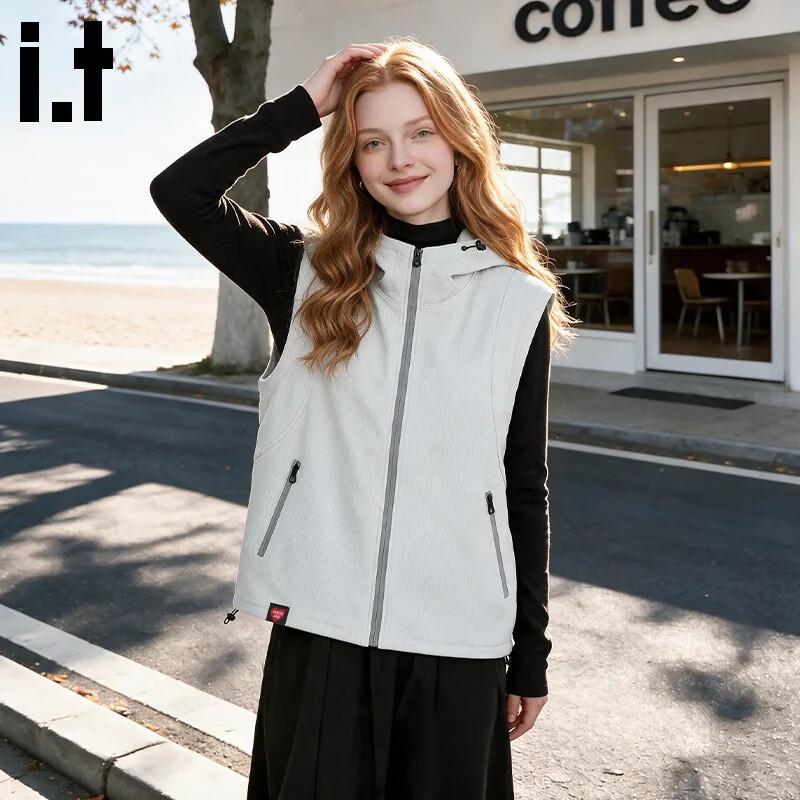 :CHOCOOLATEit Women's Outdoor Tech-Style Hooded Vest