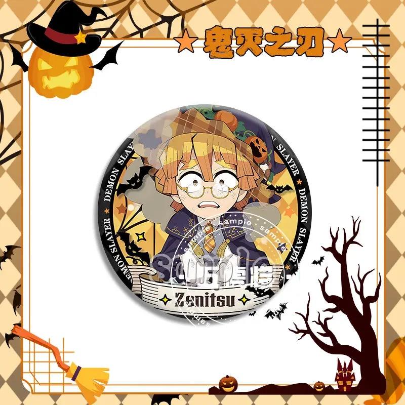 Wuyilangbaji Yanzhu Mitsuri Halloween Q demon slayer version brooch badge accessories anime character cartoon children s gift Entertaining Play Safe