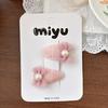 Cartoon Embroidery Children's Hairpin Cute Mushroom Girl Bangs Side Clip Hairpin Hair Clip Kids Hair Accessories Headwear