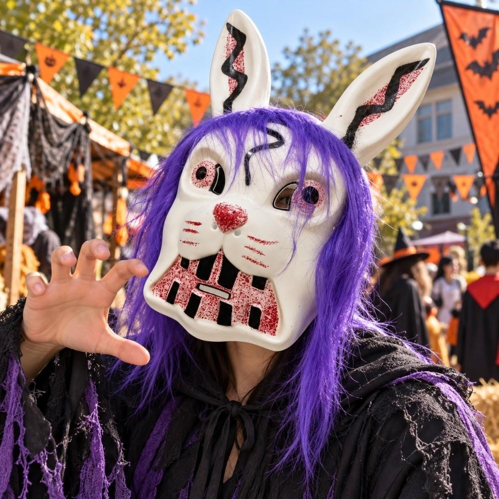 Blutig gruselige Tiere Maske Spukige erschreckende Cosplay Maske Halloween Hasenmaske Halloween Party