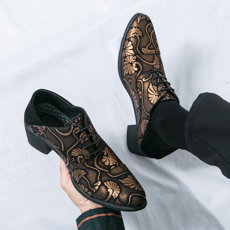 Fashion Men's Casual Business Leather Shoes Mens Luxury Brand Dress Office Shoes Men Fashion Wedding Party Oxfords Footwear New Chelsea