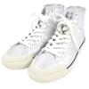 Excellent Sneakers Alan Lace-up High-top Silver Leather Mens 39 Used