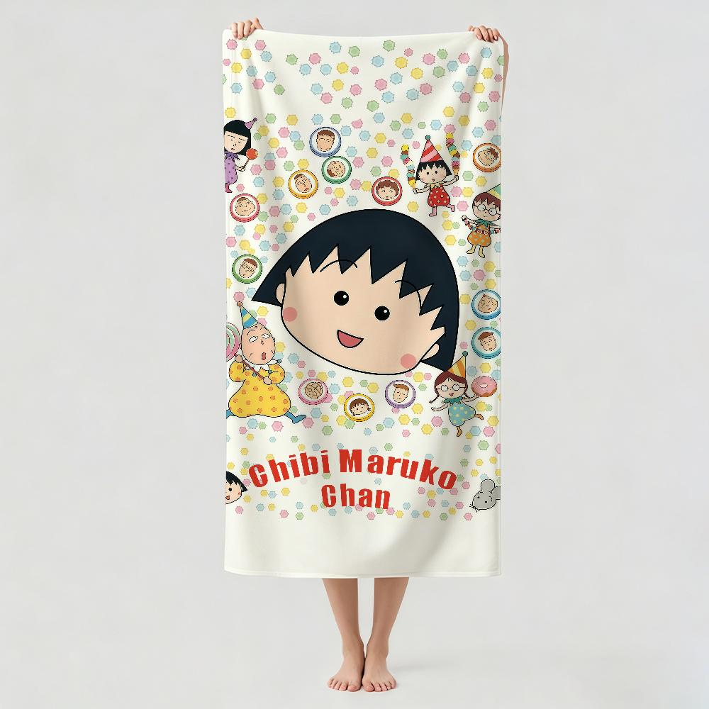 Cartoon C-Chibi Maruko Chan Towel Drying Bath Towel Applicable To Light Swimming Camping Yoga Beach Out