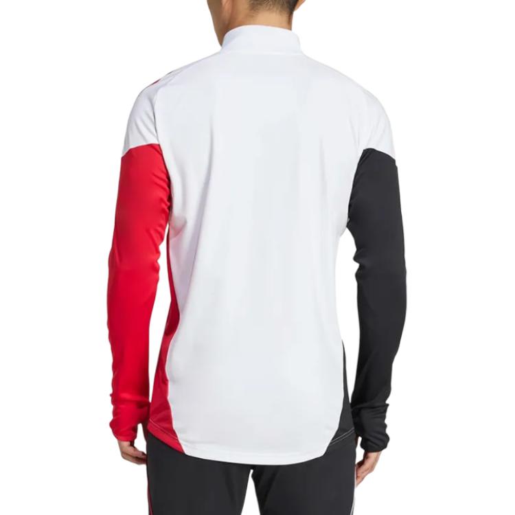 adidas Ajax Amsterdam Tiro 25 Striped Front Zip Long Sleeve Football Shirt Men Tops JP1752