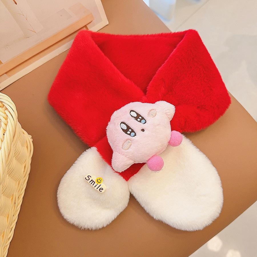 Autumn and winter baby scarf cute boys and girls cute long-tailed rabbit plush scarf boys thickened warm super cute neck cover