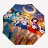 1pc Sailor Moon Umbrella Auto-Open Close with Foldable Design, Iron Frame, Outdoor Use, Perfect Gift for Fans, Travelers, Daily Use.M039