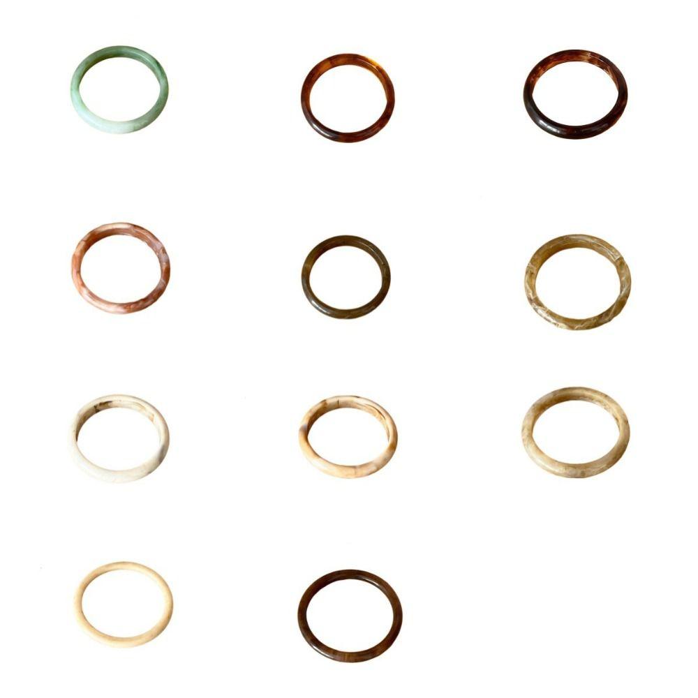 Stackable Round Bangle Muticolor Geometric Bracelets Vintage Resin Bracelets Lady Gifts