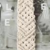 Hand-woven Door Drawers Closet Handles Beech Wood Cotton Rope Konbs Homestay Hotel Home Decoration Easy Installation
