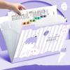 High Capacity File Storage Organ Bag 8/12Pockets A4 Expanding File Folder  Organizer Case