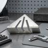 Escuadra de inglete triangular Marcas grabadas Escuadra de inglete Regla triangular Herramienta manual de alta resistencia Escala fácil de leer para metalúrgicos
