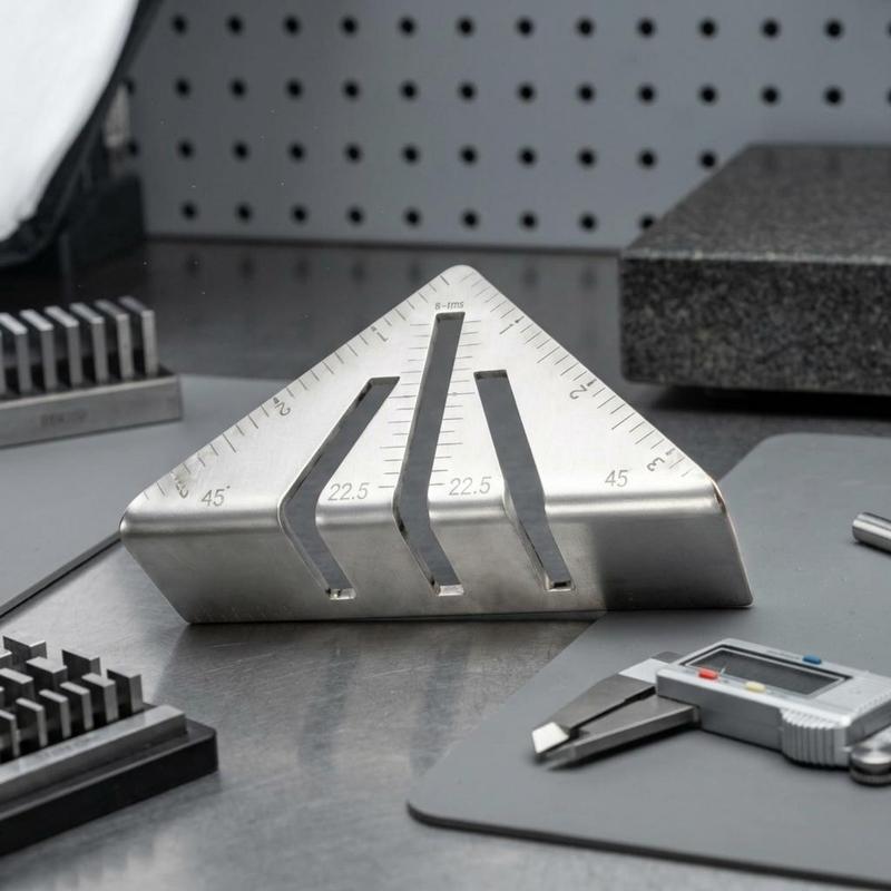 Escuadra de inglete triangular Marcas grabadas Escuadra de inglete Regla triangular Herramienta manual de alta resistencia Escala fácil de leer para metalúrgicos