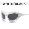 Occhiali da sole stile spaziale Donna Punk Y2K Forma a maschera Occhiali da sole Uomo Donna Occhiali da sole Europei Americani per Donna