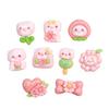 Handmade Resin Pig Hair Clip and Clog Decoration Set