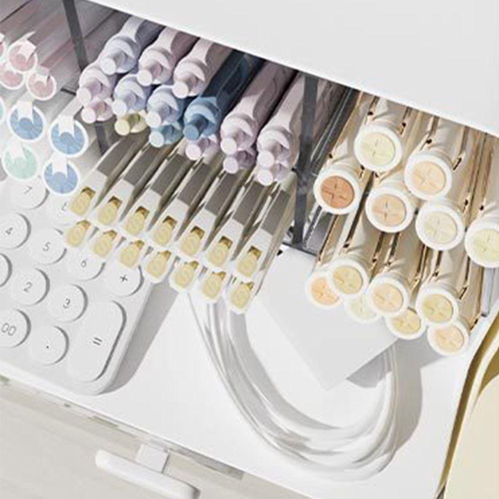 Transparent Desk Organizer Box Large Capacity Stationary Organizer Desktop Storage Drawers  School