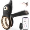 Anello maschile Sex Toys Anello per pene Coppie Sex Toys erotici Vibrazione clitoridea Sex Toy erotico 10 modalità di vibrazione Doppio anello Vibrazione Massaggiatore per prostata