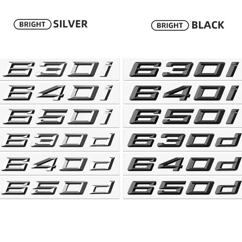 Car 3D ABS Trunk Letters Logo Badge Emblem Styling Decals Sticker For BMW 6 Series 630i 640i 650i 630d 640d 650d E63 E64 F06 uw2
