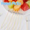 100pcs 12 Cm Food Picks Disposable Bamboo Skewers Creative Dessert Sticks Festival Supplies