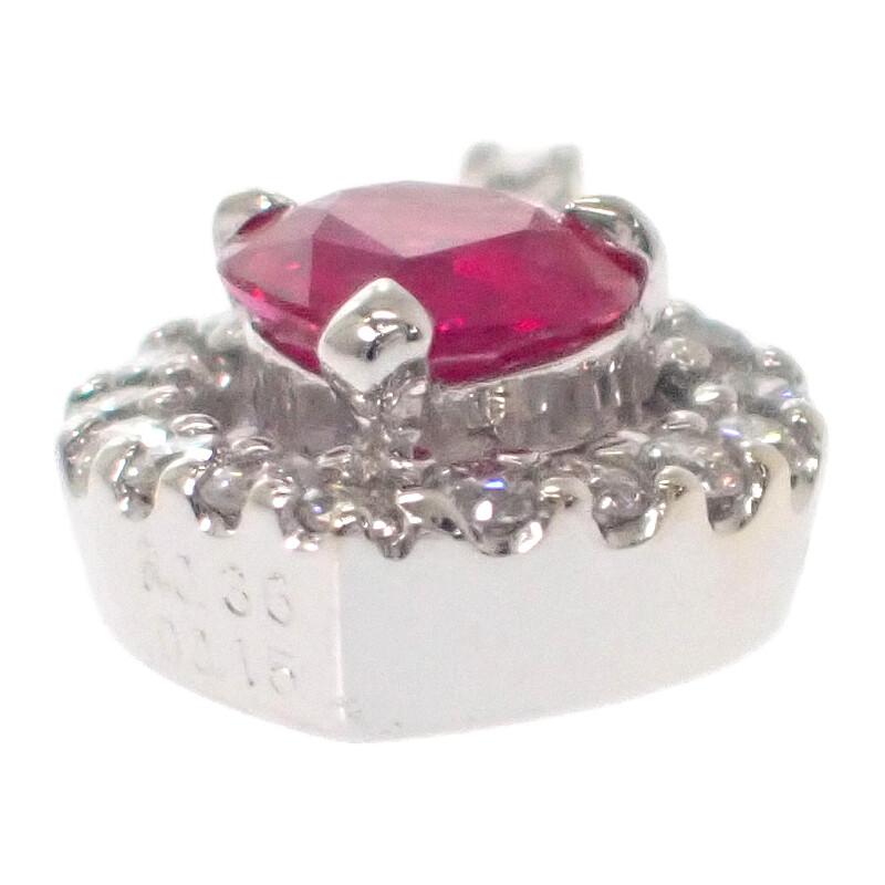 no brand  Pendant top pink K18 white gold Women