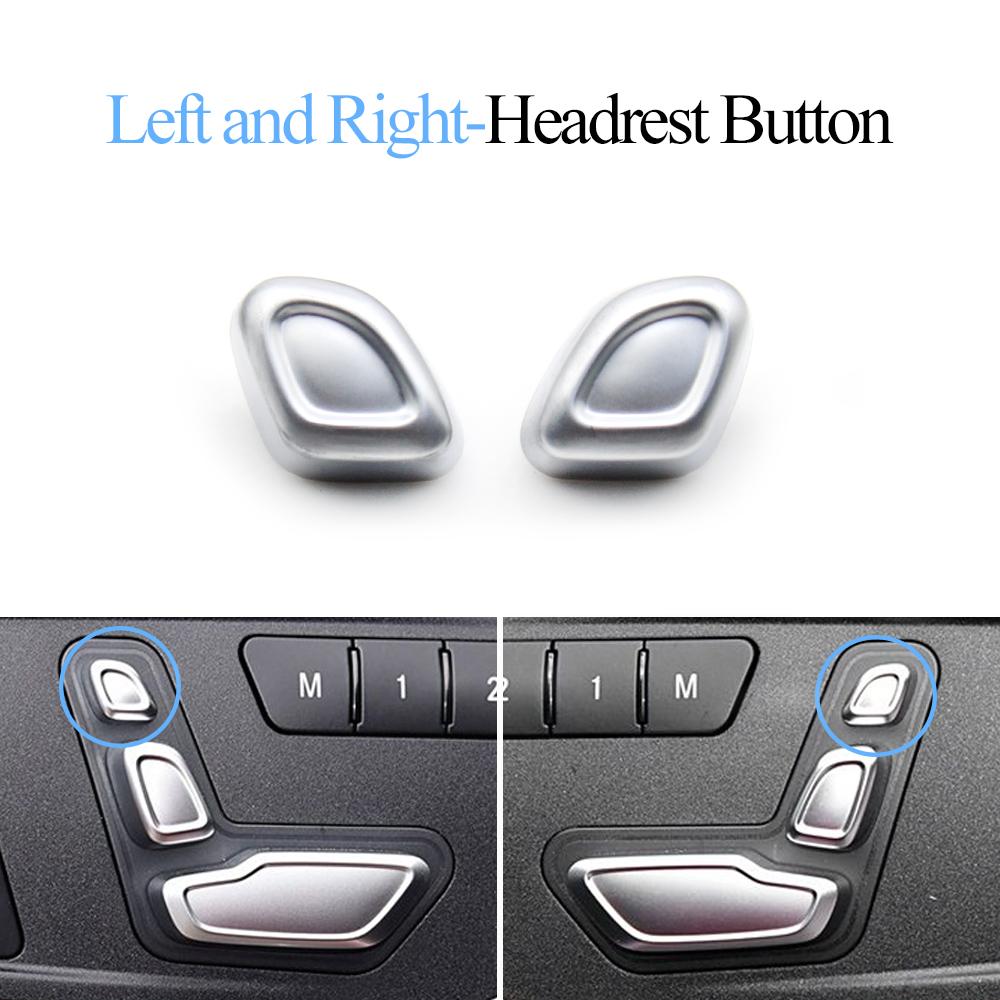 Nastavení předního sedadla Kryt tlačítka spínače opěrky hlavy Pro Benz ABCE ML GL GLE GLK CLS W204 W212 W207 W166 X204 W218 W172 W246
