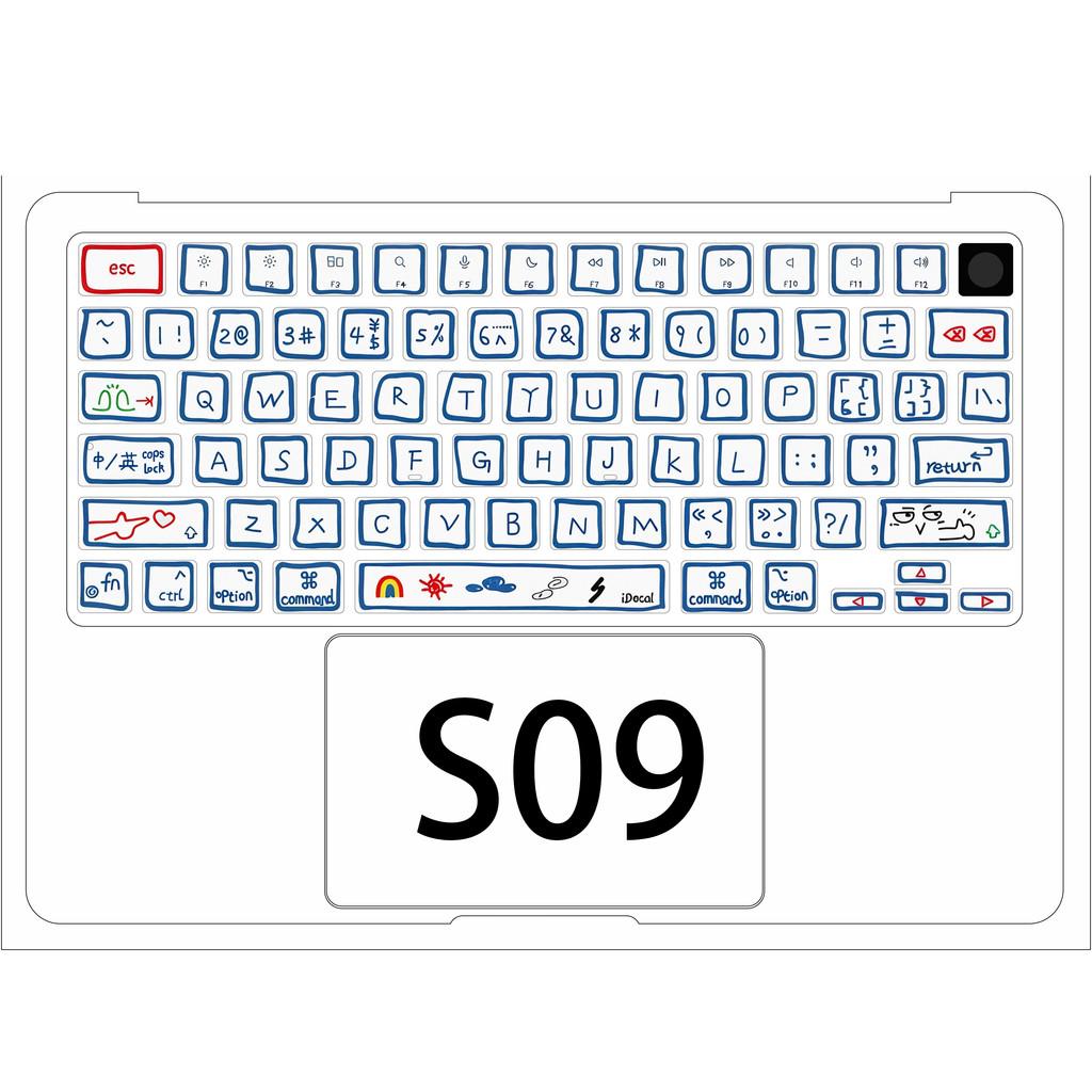 For Macbook Air/Pro/Neo M1 M2 M3 M4 M5 Colorful Keyboard Stickers /Micro Matte Soft Paper Keyboard Film/ Anti-scratch Derocation Keyboard Protetcor Macbook Pro 13 M1/M2-A2338