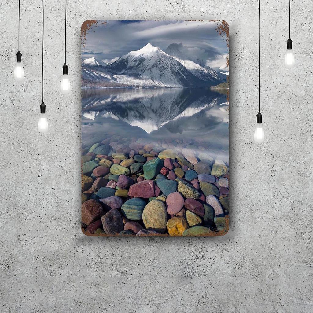 Nationalpark Glacier Lustiges Bar Metallschild Retro Plakette Vintage Schild Alkohol Trinker Kneipe Club Küchenwanddekoration