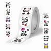Cartoon Giant Panda Tape Stickers - 500 Sheets/Roll, Waterproof for DIY Phone & Suitcase Decoration
