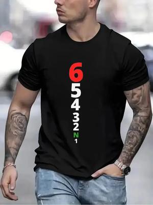 Vintage T-Shirts für Herren Schaltgetriebe 1N23456 Motorrad Geschwindigkeitsdruck Top Übergroßes T-Shirt Hip Hop T-Shirts Damenbekleidung