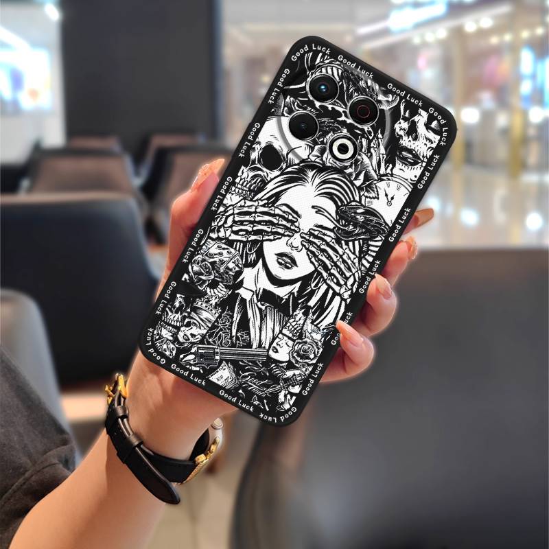 Full wrap Anti-dust Phone Case For Tecno Spark30 Pro 4G/KL7 Phone Pouch Anti-knock Waterproof Graffiti Soft case Durable