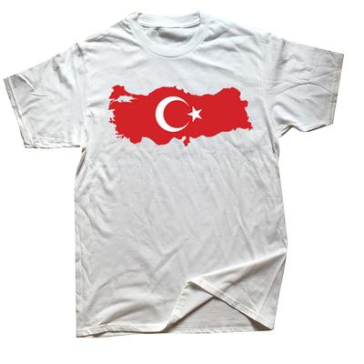 Grappige Turkije Turkse Vlag Grafische T-shirts Heren Dames Mode Casual T-shirt 100% Katoen Los Oversized T-shirt