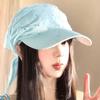 Summer Starry Geometric Headscarf Cap With Wide Brim For Women