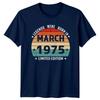 Legends Were Born Unisexs TShirt March Vintage 49th Birthday Gift For Him