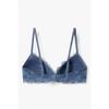 Emporio Armani Women S Flower Embroidered Padded Triangle Bra 0825381526