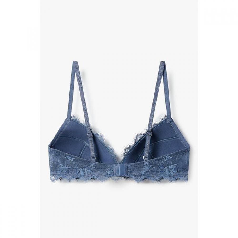 Emporio Armani Women S Flower Embroidered Padded Triangle Bra 0825381526