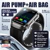 2026 New Men Airbag Air Pump ECG Blood Pressure Uric Acid Blood Fat Temp Health Monitor Bluetooth Call 2.06-inch AMOLED Smart Watch