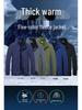 Herren Warme Winddichte Fleecejacke - Dicke, locker sitzende Polarfleece-Strickjacke für Herbst und Winter.