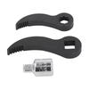 1/2in Square Serrated Adapter Pry Bar CR  Steel Crown Adapter Head Tool  Tight Spaces