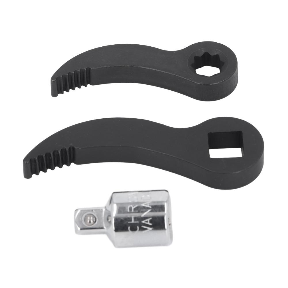1/2in Square Serrated Adapter Pry Bar CR  Steel Crown Adapter Head Tool  Tight Spaces