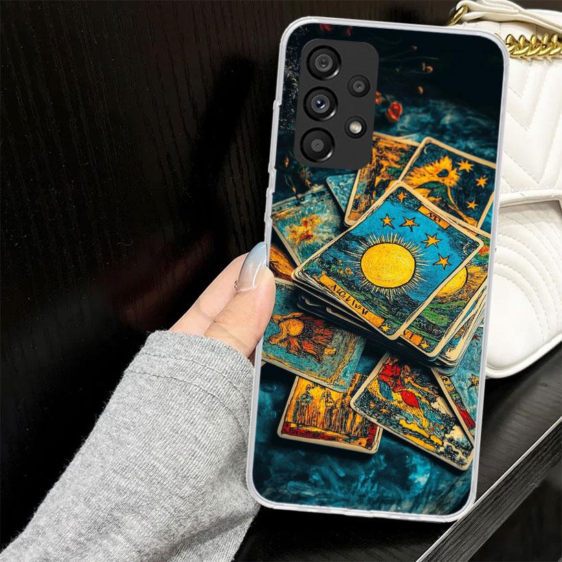 Hexen Tarot Kartenhülle für Samsung Galaxy A52 A42 A32 A22 A12 A51 A50 A02S Handyhülle A41 A31 A21S A40 A30S A20E A10S A71