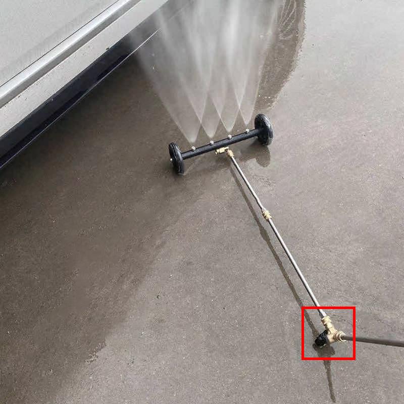 16 inch High Pressure Car Chassis Washer Under Body Cleaning Water Broom Brush Car Cleaner With 1/4 Connector 3 Wands Set