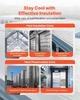 Double Reflective Insulation Roll, Double-Sided Aluminum Foil Radiant Barrier, 6mm 30.48 m x 1.22 m, Dual-Layer Air Bubble Heat Reflective Shield,