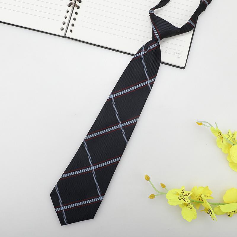 Jk Small Tie Female College Style Lazy Japanese Plaid Uniform Shirt Tie Student Ins Men'S And Women'S Short Styles Free Of Charge