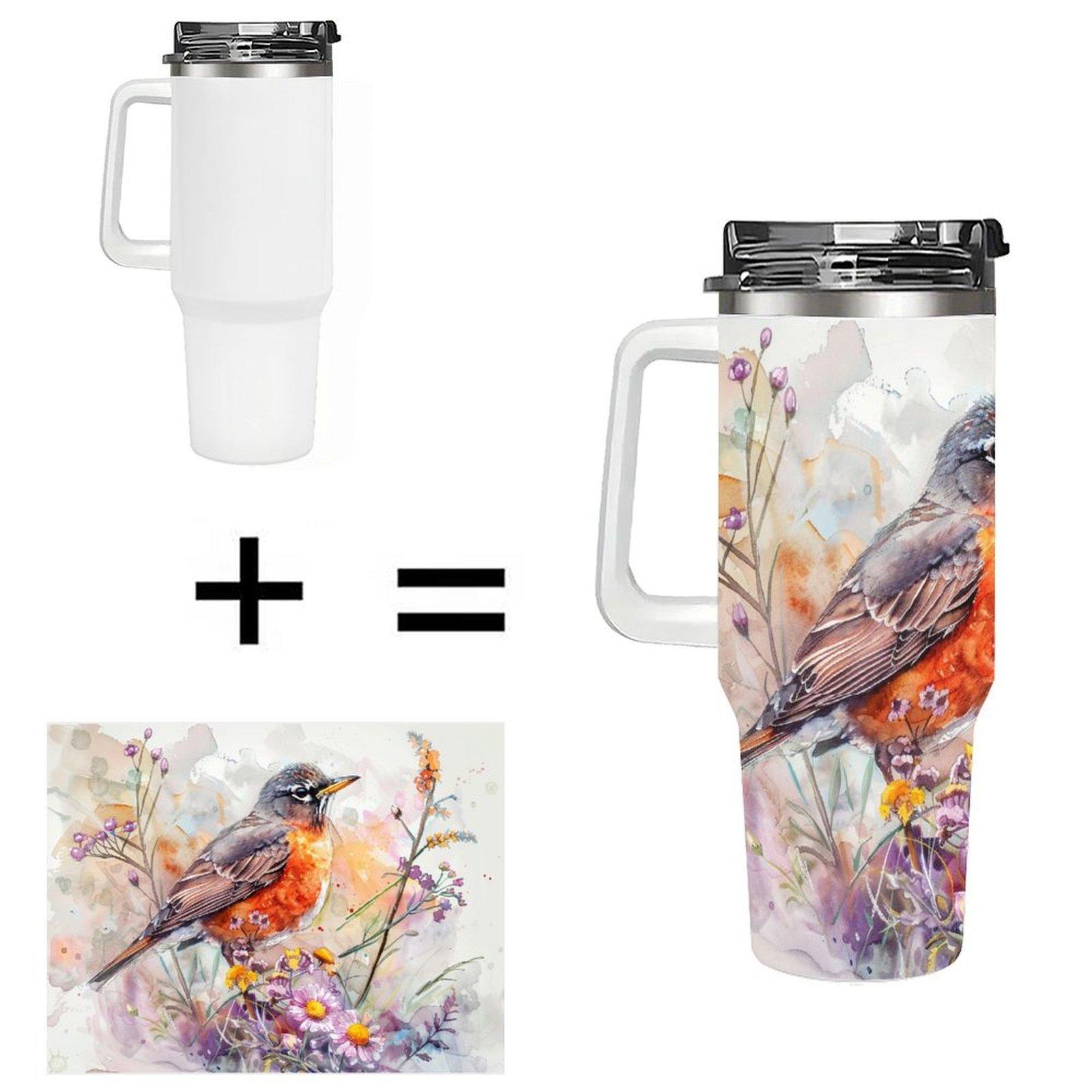 40oz  Sublimation Blank Tumbler  Drop Shipping Insulated Drink Cup for Coffee Shop Custom Brand Supply 40oz(1133.98g) белый