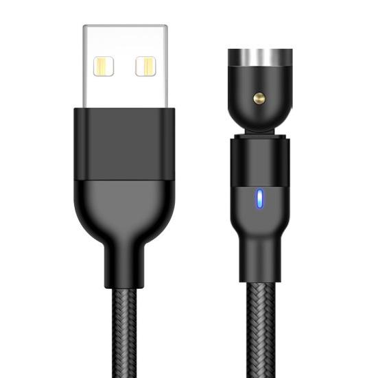 Magnetisk 5A hurtigladekabel Micro USB Type-C plugg dataledning for Android