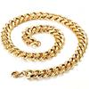 18K Gold Plated Titanium Men's Cuban Link Necklace