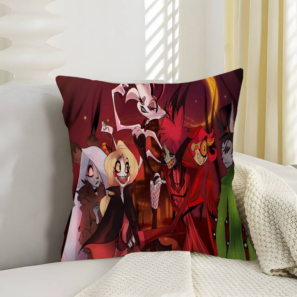 Anime H-Hazbin H-Hotel Pillow Gifts Home Office Furnishings Bedroom Sofa Car Cushion Cover Case 45X45Cm