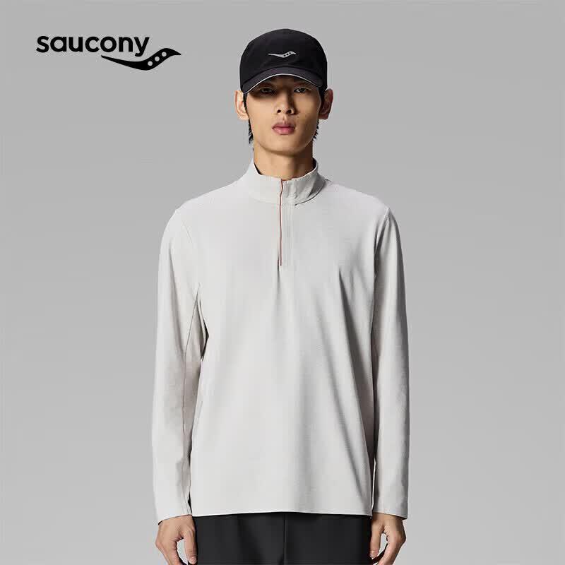 

Saucony Men s Half-Zip Long-Sleeve Running Top XL