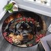 Rottweiler Round Area Rug,Carpet Rug for Living Room Bedroom Sofa Playroom Decor,Non-slip Floor Mat