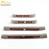 Qin 19 Door Sill Trim Stickers Stainless Steel Welcome Pedal Anti-Scratch Bright Exterior.