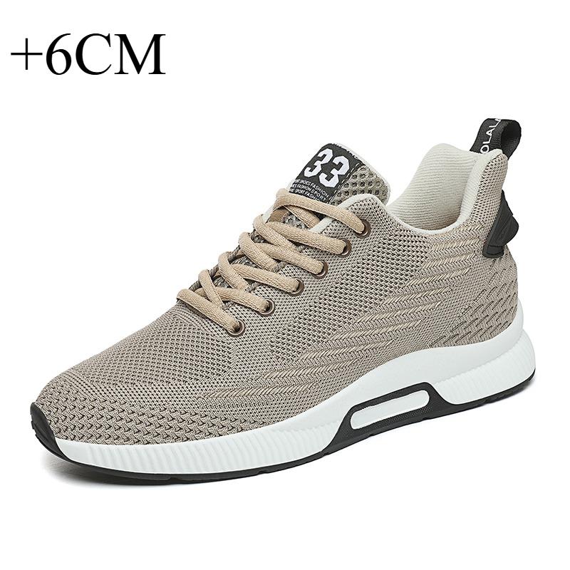 

Men Sneakers Height Increase Insoles 6cm Elevator Shoes Chunky Taller Heel Lift Plus Size Suitable for Daily Wear and Various Occasions 42